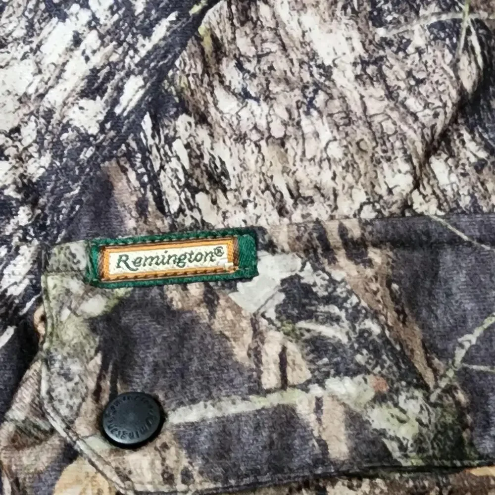 Remington Vest Mens 2XL Brown Camo Reversible Quilted Hunting Outdoor Full Zip